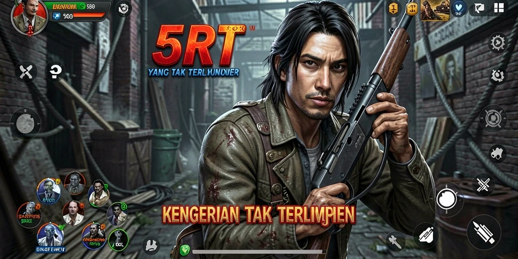 Tangkapan layar dari gameplay menyeramkan 55RT yang menegangkan.