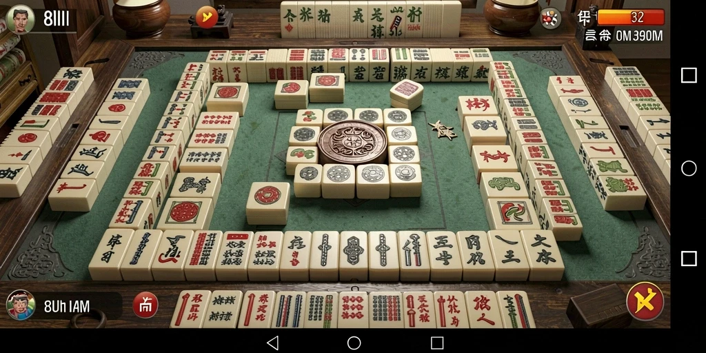 Tampilan gameplay Mahjong yang menyenangkan dan menantang di 8II.
