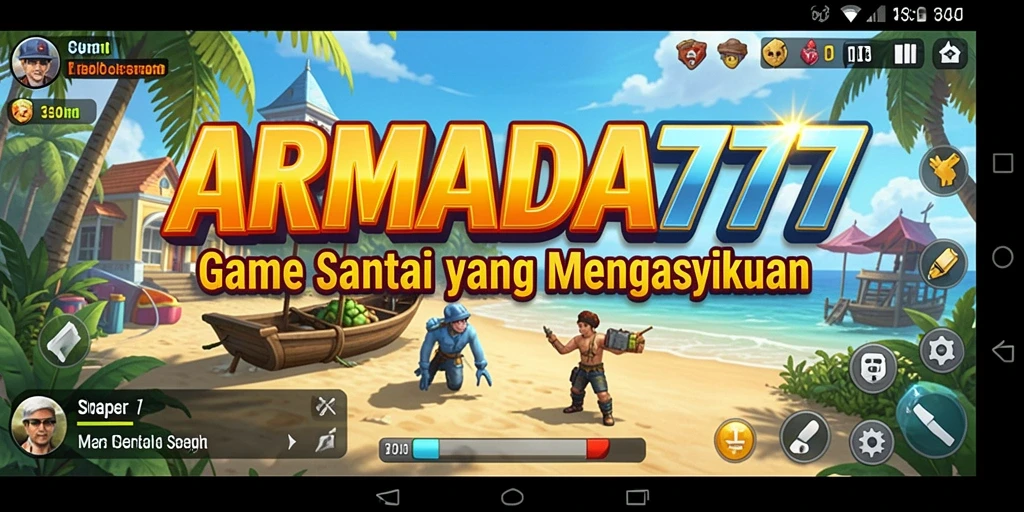 Tampilan menarik dari gameplay ARMADA777 yang penuh warna.