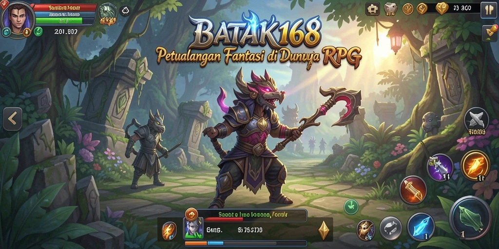 Screenshot gameplay epic dari BATIK168 dengan aksi RPG yang intens.
