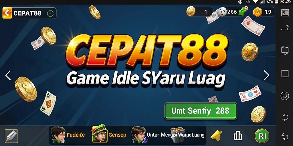 Tampilan gameplay apik dalam CEPAT88 dengan berbagai karakter dan upgrade.