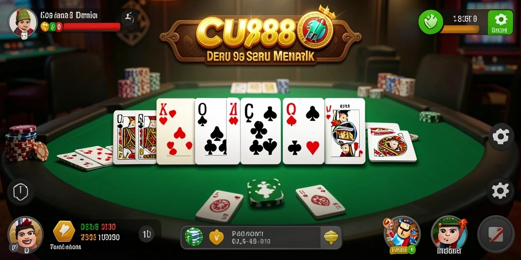 Tampilan gameplay seru dan mengasyikkan di CU888.