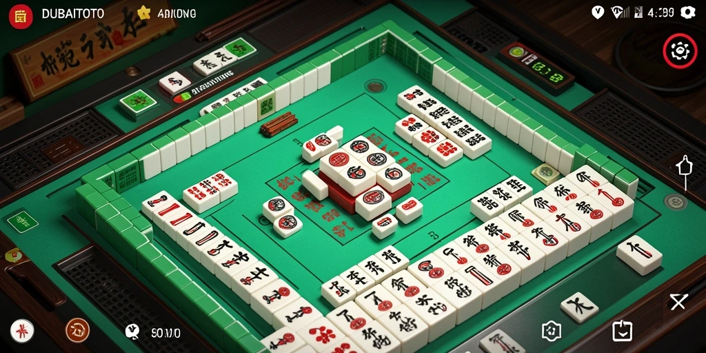 Tangkapan layar DUBAITOTO menampilkan gameplay Mahjong yang seru dan interaktif.