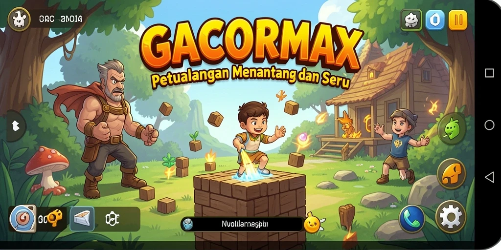 Tampilan gameplay menantang di GACORMAX dengan beragam puzzle.