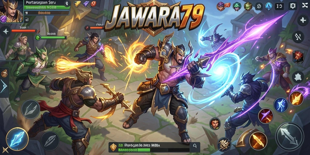 Tampilan gameplay seru dalam JAWARA79 yang menarik.