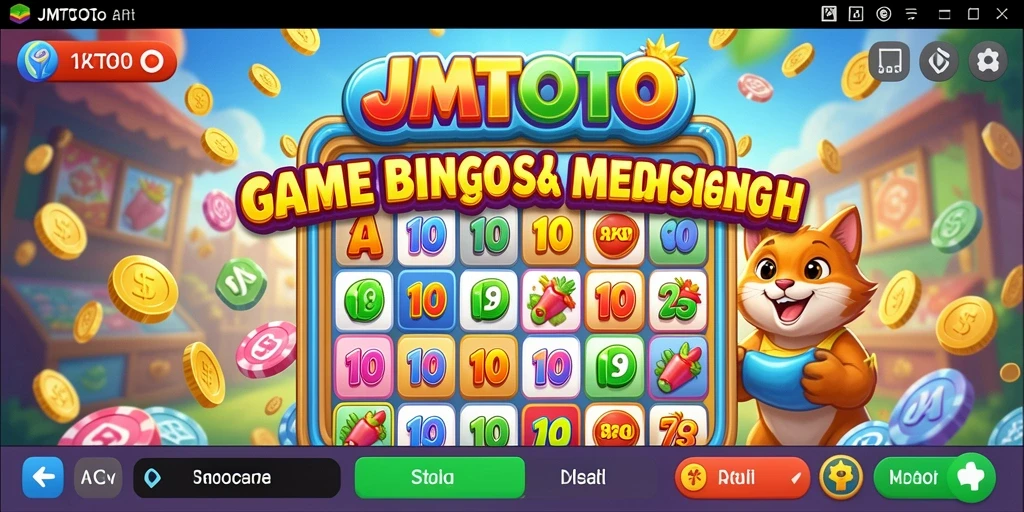 Screenshot gameplay JMTOTO menampilkan suasana Bingo yang seru dan interaktif.