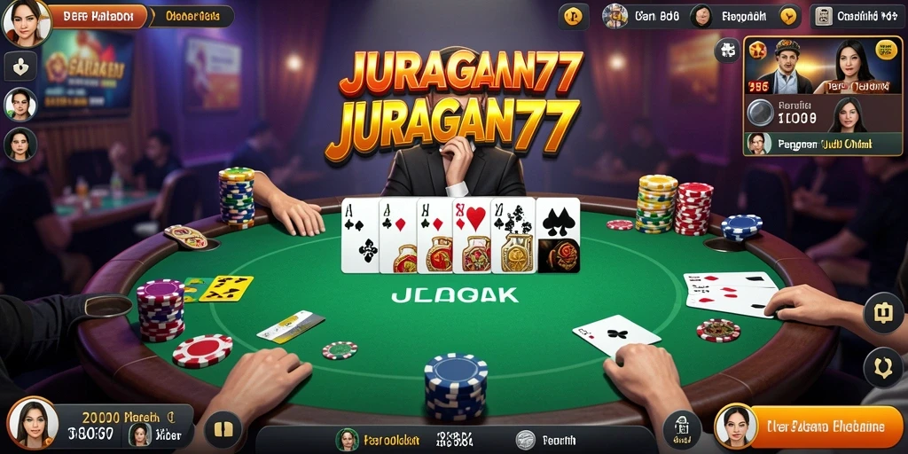 Tampilan gameplay seru di JURAGAN77 dengan pemain yang aktif.
