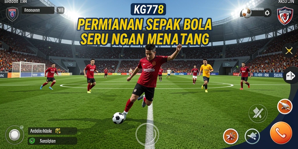 Tampilan gameplay KG778 yang menarik dan penuh aksi sepak bola.
