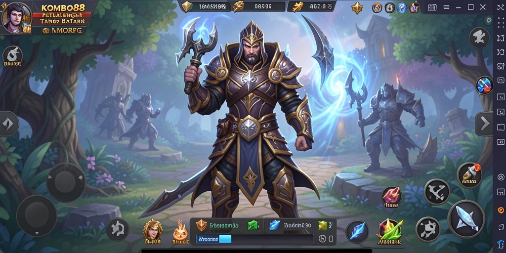 Gameplay seru di dunia MMORPG yang luas.
