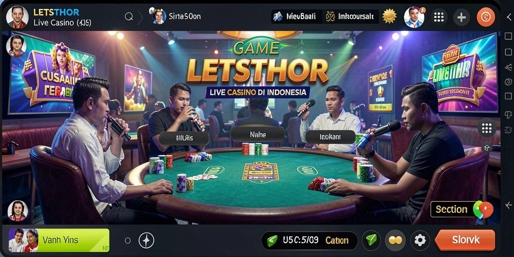 Tampilan gameplay Live Casino yang menarik dan interaktif.