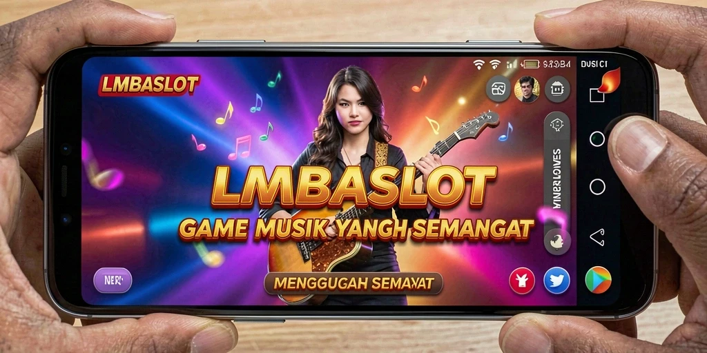 Tampilan gameplay LMBASLOT yang penuh warna dan interaktif.