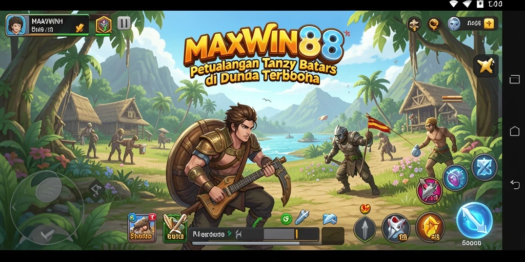 Tangkapan layar utama MAXWIN88 menunjukkan eksplorasi mendalam di dunia Open World.