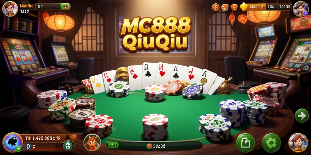 Tampilan gameplay QiuQiu yang seru di MC888.