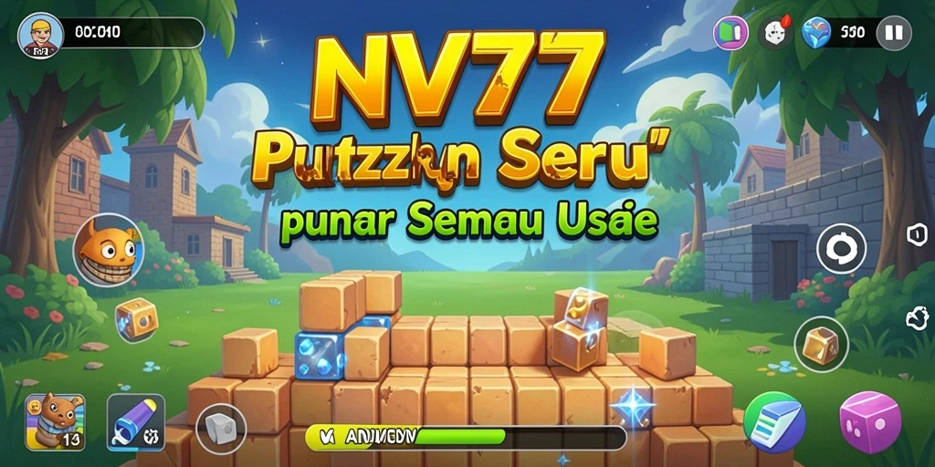 Tampilan gameplay NV77 yang seru dan menarik di level Puzzle.