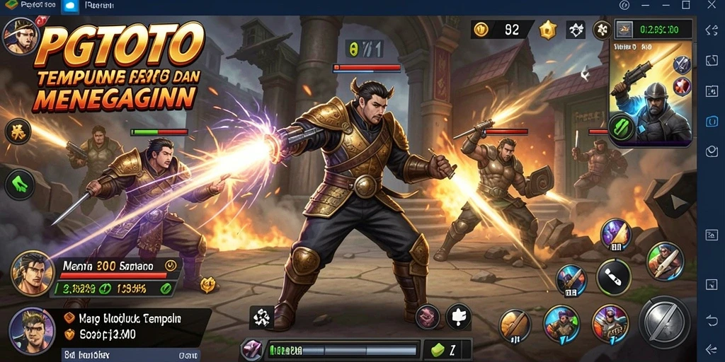Tampilan gameplay seru PGTOTO dalam pertempuran TPS.