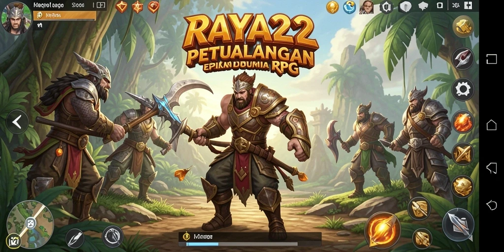 Tampilan gameplay menegangkan di dunia fantasi yang epik.