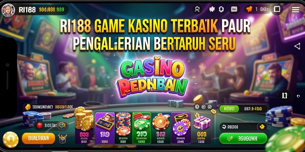 Tampilan gameplay menarik dari aplikasi Kasino RI188.