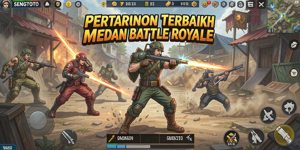 Gameplay SENGTOTO yang seru dan kompetitif dalam Battle Royale.