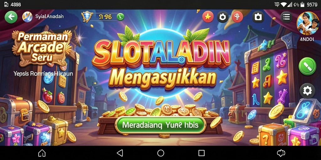 Gameplay seru SLOTALADIN dengan grafik menarik dan tantangan yang mengasyikkan.