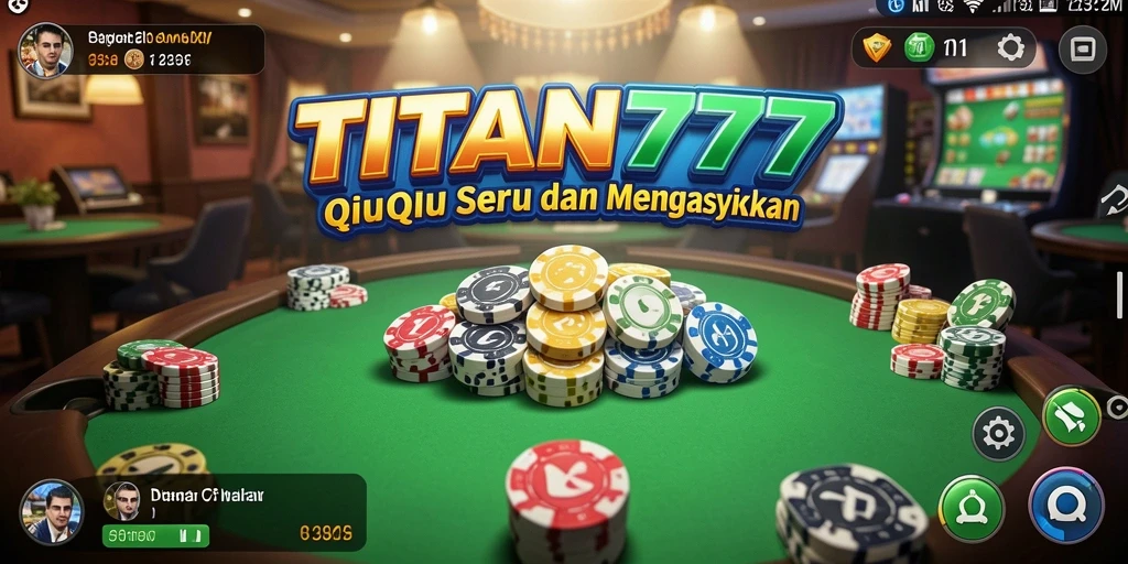 Tampilan gameplay QiuQiu yang menarik dan seru di TITAN777.