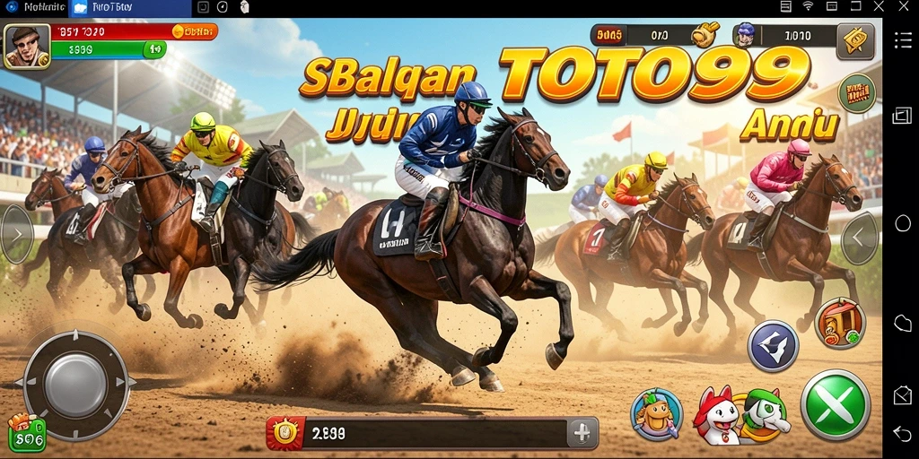 Tampilan gameplay TOTO99 yang mengasyikkan dengan mobil balap cepat.