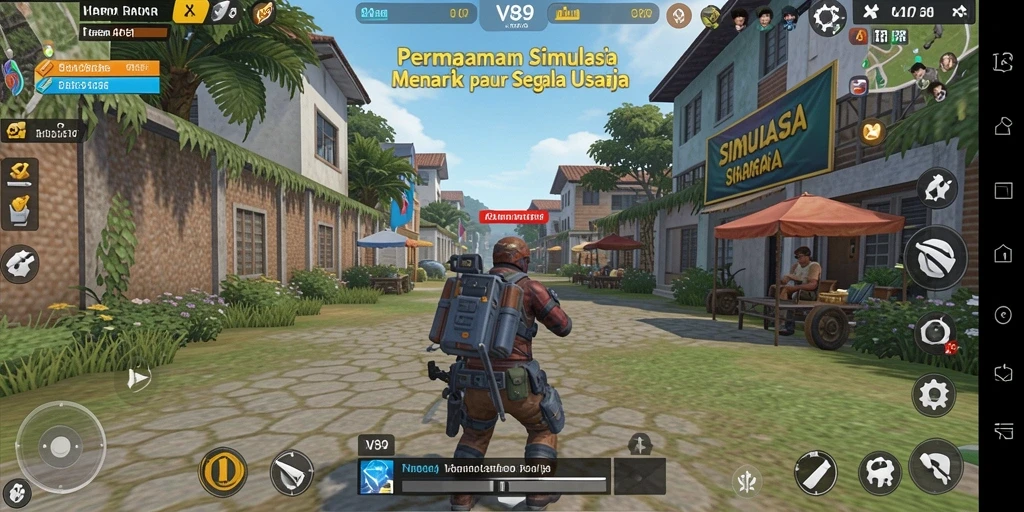 Tampilan gameplay V89 yang menarik dan seru.