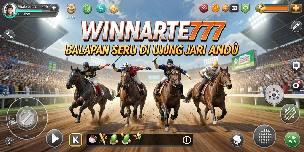 Gameplay balapan yang mendebarkan dan seru di WINRATE777.