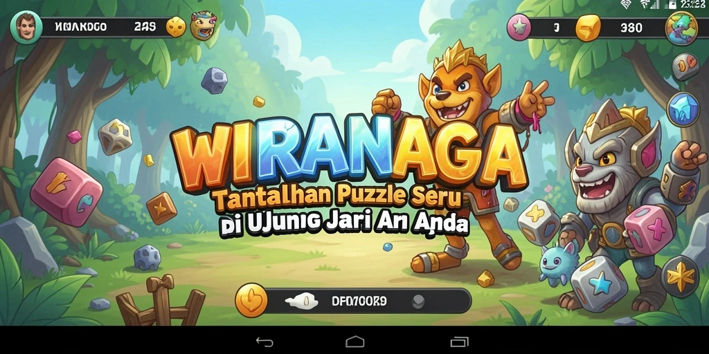 Tangkapan layar gameplay <strong>WIRANAGA</strong> yang menampilkan tantangan puzzle mendebarkan.