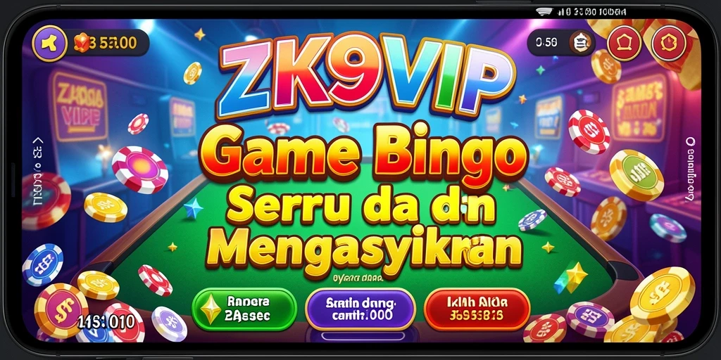 Tampilan menarik dari gameplay Bingo yang seru di ZK9VIP.